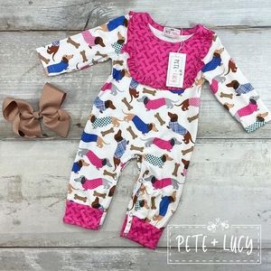 Hot Diggity Dog Romper